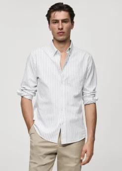 MANGO Koszule*Koszula w paski kodak ze 100% bawełny
