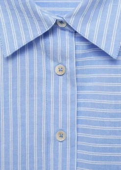 MANGO Koszule I Bluzki*Koszula w paski z gładkim przodem