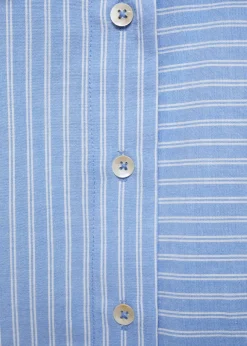 MANGO Koszule I Bluzki*Koszula w paski z gładkim przodem