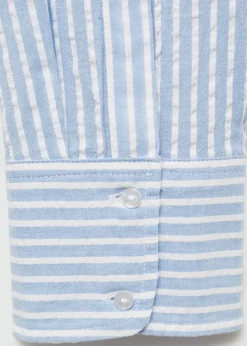 MANGO Koszule I Bluzki*Koszula w paski z haftem