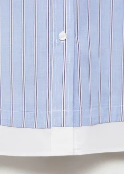 MANGO Koszule I Bluzki*Koszula w paski z kontrastowym dołem