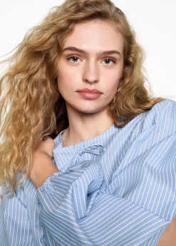 MANGO Koszule I Bluzki*Koszula w paski z wiązaniami