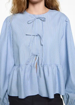 MANGO Koszule I Bluzki*Koszula w paski z wiązaniami