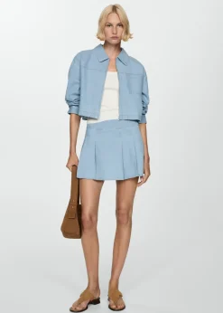 MANGO Kurtki|Koszule I Bluzki*Koszula wierzchnia dżinsowa z kieszenią