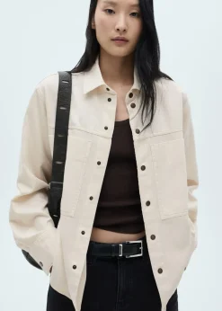 MANGO Koszule I Bluzki*Koszula wierzchnia dżinsowa z kieszeniami