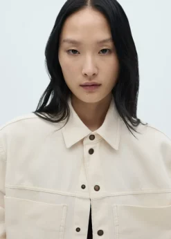 MANGO Koszule I Bluzki*Koszula wierzchnia dżinsowa z kieszeniami