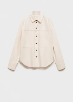 MANGO Koszule I Bluzki*Koszula wierzchnia dżinsowa z kieszeniami