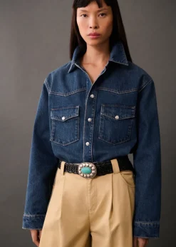 MANGO Koszule I Bluzki*Koszula wierzchnia dżinsowa oversize