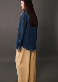 MANGO Koszule I Bluzki*Koszula wierzchnia dżinsowa oversize