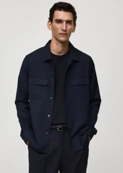 MANGO Kurtki I Koszule Wierzchnie|Koszule*Koszula wierzchnia slim fit z kieszeniami