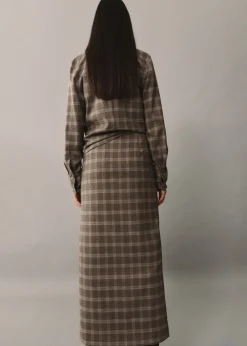 MANGO Koszule I Bluzki*Koszula wierzchnia w kratę z kieszeniami