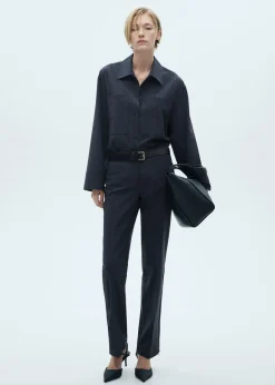 MANGO Koszule I Bluzki*Koszula wierzchnia w prążki