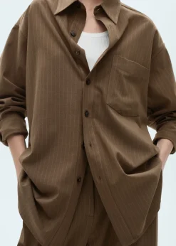 MANGO Koszule I Bluzki*Koszula wierzchnia w prążki