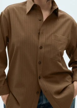 MANGO Koszule I Bluzki*Koszula wierzchnia w prążki