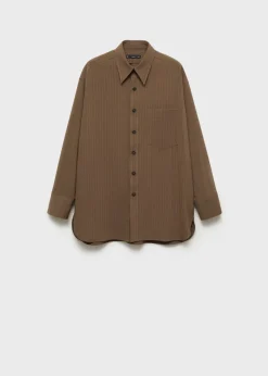 MANGO Koszule I Bluzki*Koszula wierzchnia w prążki