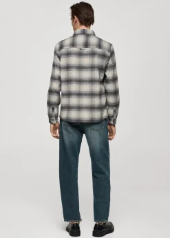 MANGO Kurtki I Koszule Wierzchnie|Koszule*Koszula wierzchnia wełniana w kratę z kieszeniami