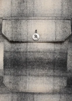 MANGO Kurtki I Koszule Wierzchnie|Koszule*Koszula wierzchnia wełniana w kratę z kieszeniami