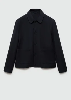 MANGO Kurtki I Koszule Wierzchnie*Koszula wierzchnia z bawełnianego diagonalu z kieszeniami