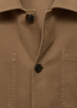 MANGO Kurtki I Koszule Wierzchnie*Koszula wierzchnia z bawełnianego diagonalu z kieszeniami