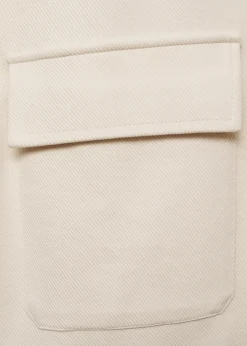 MANGO Kurtki I Koszule Wierzchnie*Koszula wierzchnia z bawełnianego diagonalu z kieszeniami