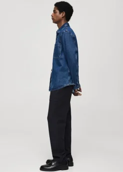 MANGO Kurtki I Koszule Wierzchnie*Koszula wierzchnia z denimu z kieszenią