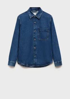 MANGO Kurtki I Koszule Wierzchnie*Koszula wierzchnia z denimu z kieszenią