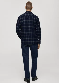 MANGO Koszule*Koszula wierzchnia z flaneli w kratę z 100% bawełny