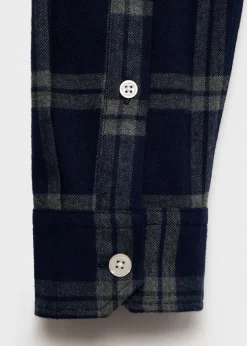 MANGO Koszule*Koszula wierzchnia z flaneli w kratę z 100% bawełny