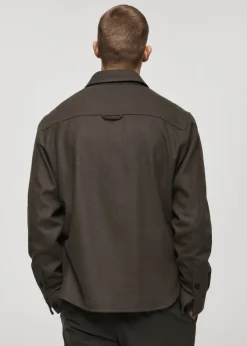 MANGO Kurtki I Koszule Wierzchnie*Koszula wierzchnia z flaneli z mieszanki wełny