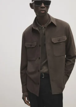 MANGO Kurtki I Koszule Wierzchnie*Koszula wierzchnia z flaneli z mieszanki wełny