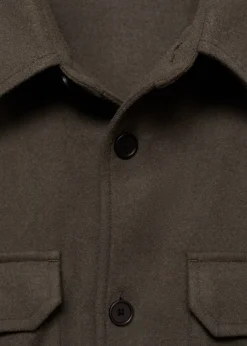 MANGO Kurtki I Koszule Wierzchnie*Koszula wierzchnia z flaneli z mieszanki wełny