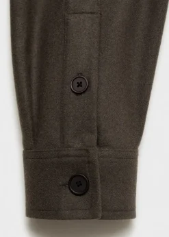 MANGO Kurtki I Koszule Wierzchnie*Koszula wierzchnia z flaneli z mieszanki wełny