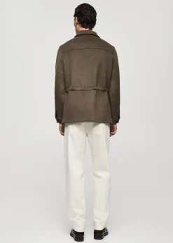 MANGO Kurtki I Koszule Wierzchnie*Koszula wierzchnia z flaneli z mieszanki wełny