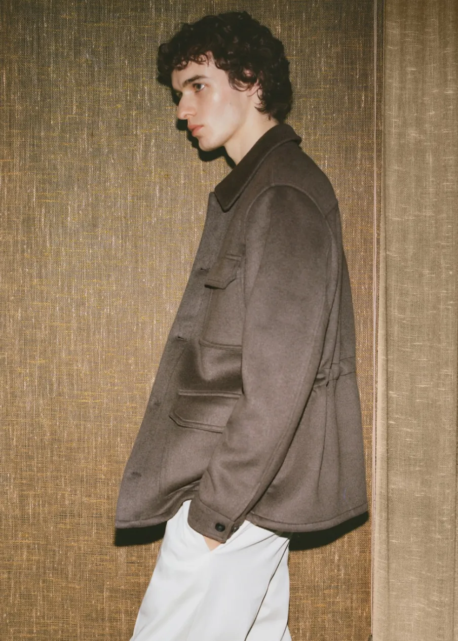 MANGO Kurtki I Koszule Wierzchnie*Koszula wierzchnia z flaneli z mieszanki wełny