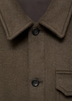 MANGO Kurtki I Koszule Wierzchnie*Koszula wierzchnia z flaneli z mieszanki wełny