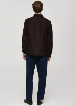 MANGO Kurtki I Koszule Wierzchnie*Koszula wierzchnia z flaneli wełnianej z kieszeniami