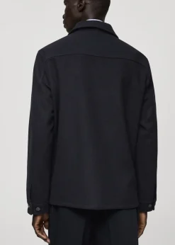 MANGO Kurtki I Koszule Wierzchnie*Koszula wierzchnia z flaneli z mieszanki wełny