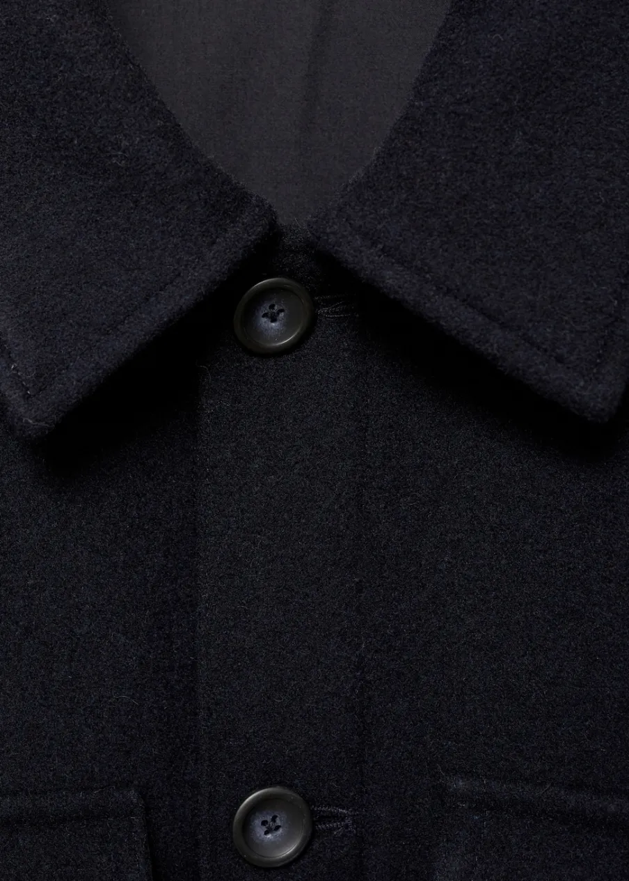 MANGO Kurtki I Koszule Wierzchnie*Koszula wierzchnia z flaneli z mieszanki wełny