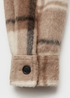 MANGO Kurtki I Koszule Wierzchnie*Koszula wierzchnia z flaneli w kratkę i z teksturą