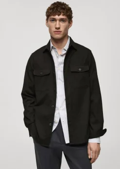 MANGO Kurtki I Koszule Wierzchnie|Koszule*Koszula wierzchnia z flaneli regular fit z kieszeniami