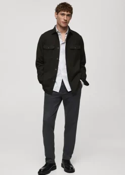 MANGO Kurtki I Koszule Wierzchnie|Koszule*Koszula wierzchnia z flaneli regular fit z kieszeniami