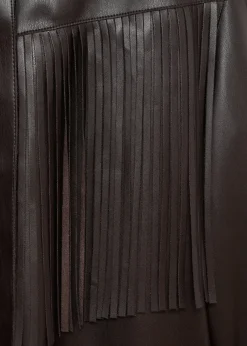 MANGO Kurtki*Koszula wierzchnia z frędzlami z imitacji skóry