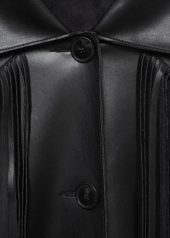 MANGO Kurtki|Koszule I Bluzki*Koszula wierzchnia z frędzlami z imitacji skóry