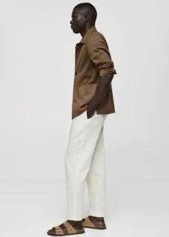 MANGO Kurtki I Koszule Wierzchnie*Koszula wierzchnia z imitacji zamszu z kieszeniami