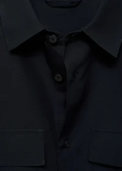 MANGO Kurtki I Koszule Wierzchnie*Koszula wierzchnia z kieszeniami z mieszanki tencelu i lnu