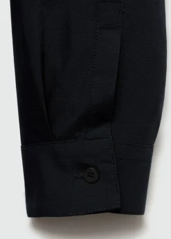 MANGO Kurtki I Koszule Wierzchnie*Koszula wierzchnia z kieszeniami z mieszanki tencelu i lnu