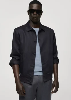 MANGO Kurtki I Koszule Wierzchnie*Koszula wierzchnia z mieszanki tencelu i lnu