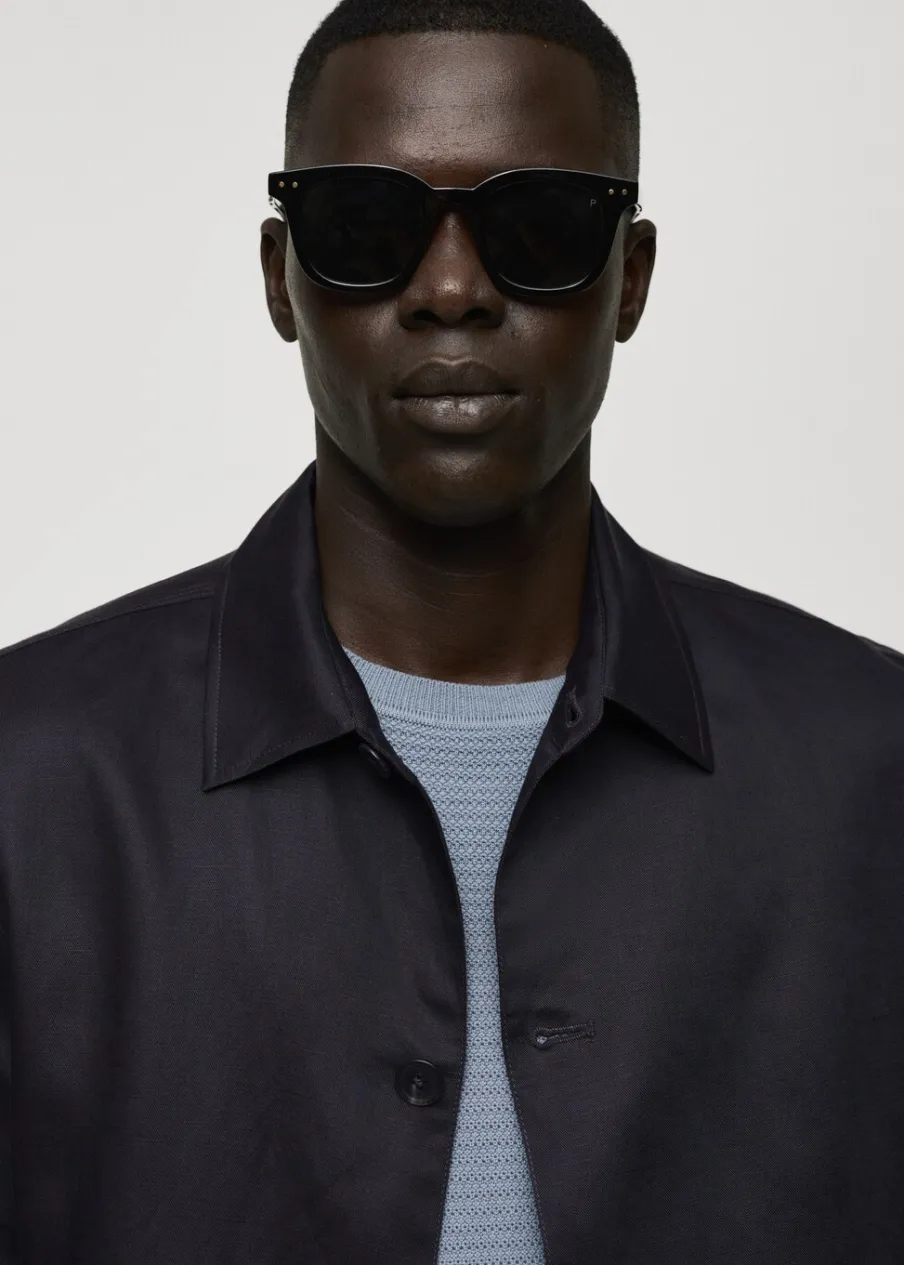 MANGO Kurtki I Koszule Wierzchnie*Koszula wierzchnia z mieszanki tencelu i lnu