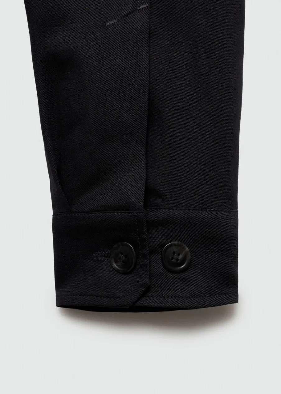 MANGO Kurtki I Koszule Wierzchnie*Koszula wierzchnia z mieszanki tencelu i lnu