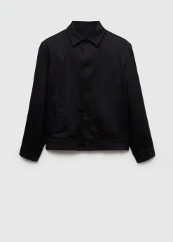 MANGO Kurtki I Koszule Wierzchnie*Koszula wierzchnia z mieszanki tencelu i lnu